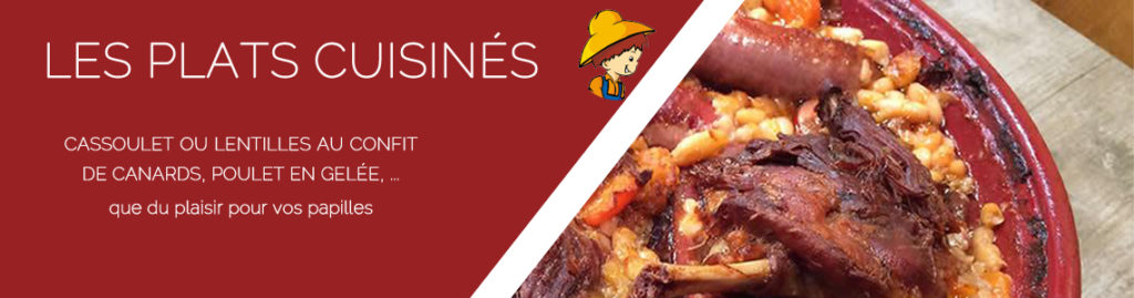 Nos plats cuisinés