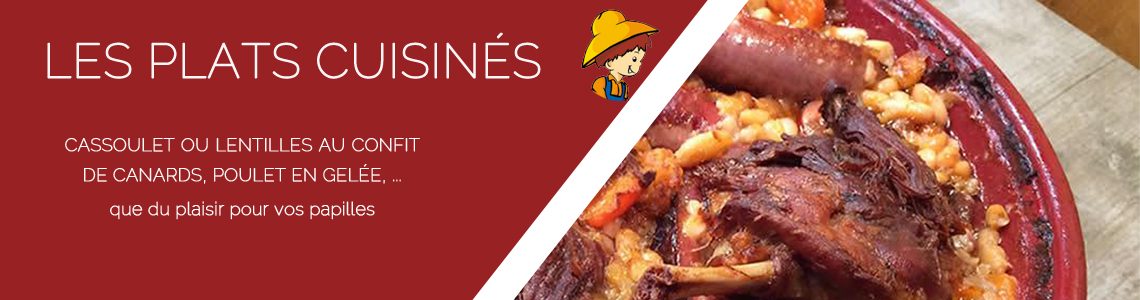Nos plats cuisinés